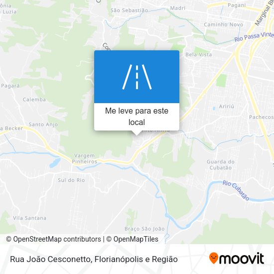 Rua João Cesconetto mapa