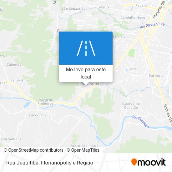 Rua Jequitibá mapa