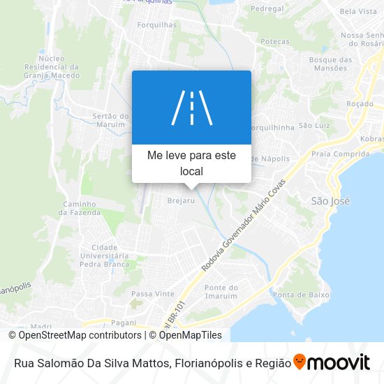 Rua Salomão Da Silva Mattos mapa