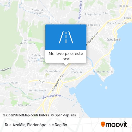 Rua Azaléia mapa