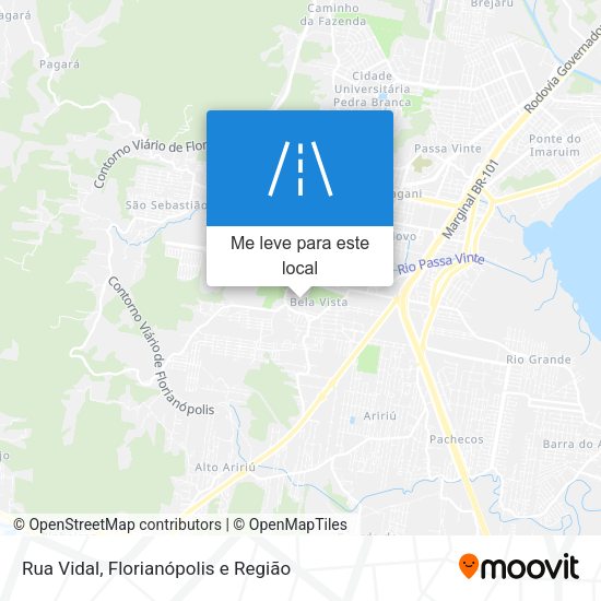 Rua Vidal mapa