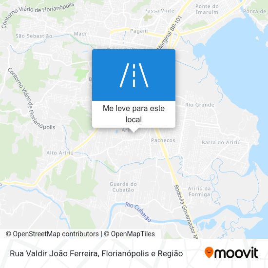 Rua Valdir João Ferreira mapa