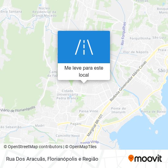 Rua Dos Aracuãs mapa