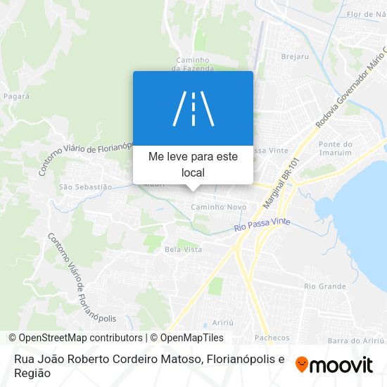 Rua João Roberto Cordeiro Matoso mapa