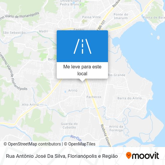 Rua Antônio José Da Silva mapa