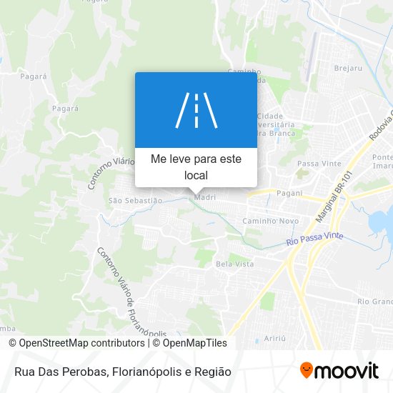 Rua Das Perobas mapa