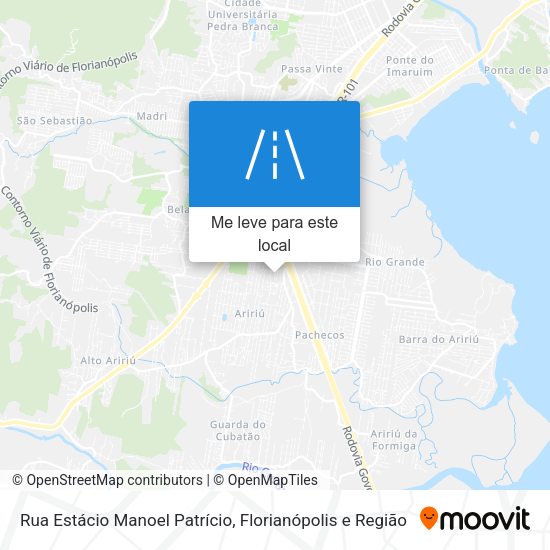 Rua Estácio Manoel Patrício mapa