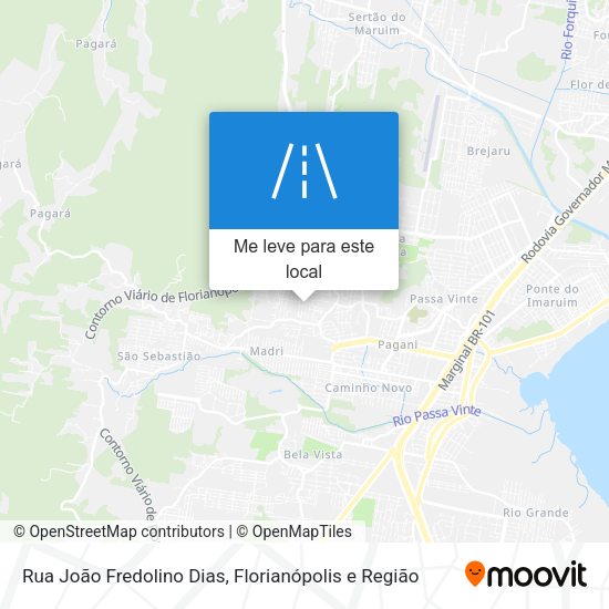 Rua João Fredolino Dias mapa