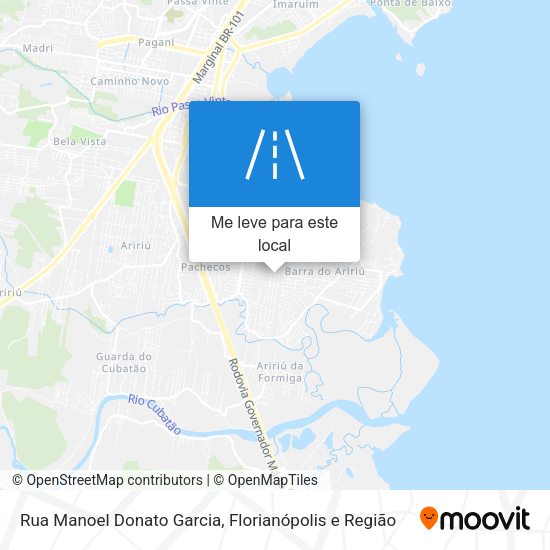 Rua Manoel Donato Garcia mapa