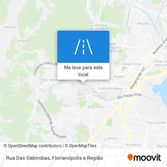 Rua Das Gabirobas mapa