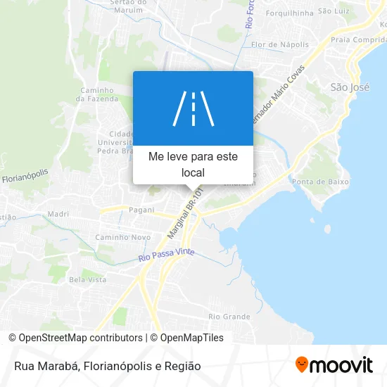 Rua Marabá mapa
