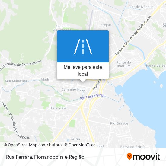 Rua Ferrara mapa