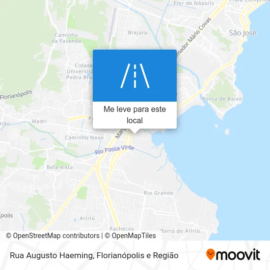 Rua Augusto Haeming mapa