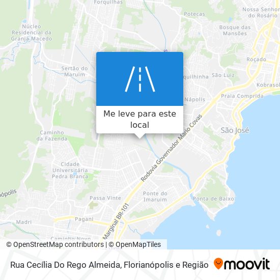 Rua Cecília Do Rego Almeida mapa