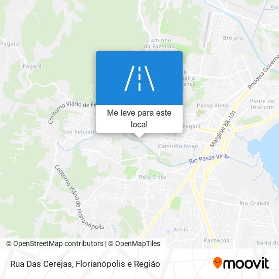 Rua Das Cerejas mapa