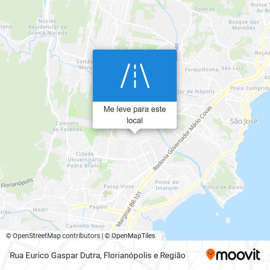 Rua Eurico Gaspar Dutra mapa