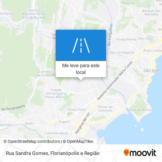 Rua Sandra Gomes mapa