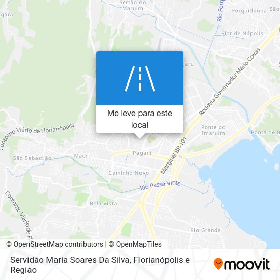 Servidão Maria Soares Da Silva mapa