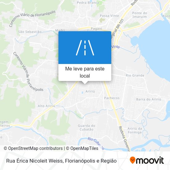 Rua Érica Nicoleit Weiss mapa