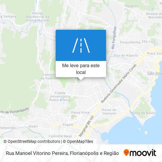 Rua Manoel Vitorino Pereira mapa