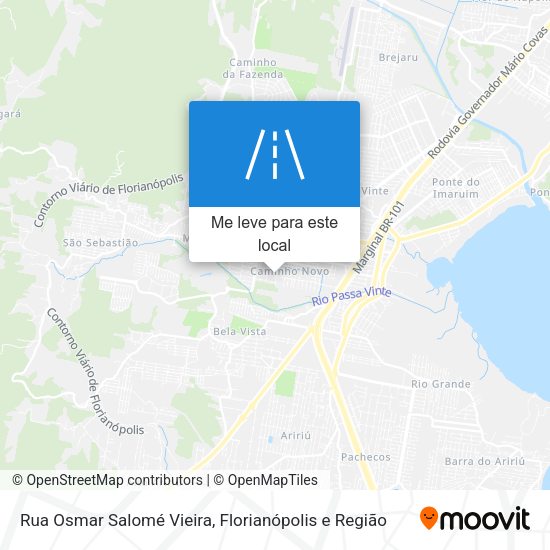 Rua Osmar Salomé Vieira mapa