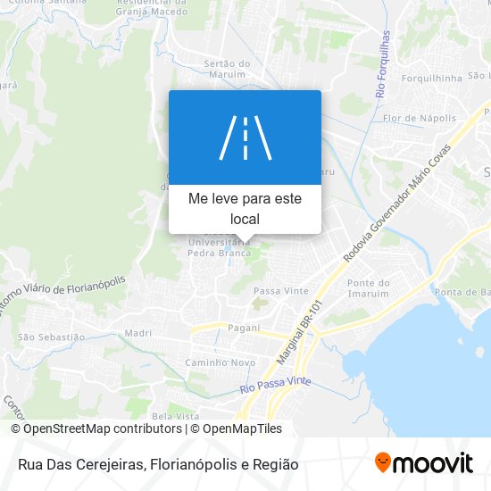 Rua Das Cerejeiras mapa