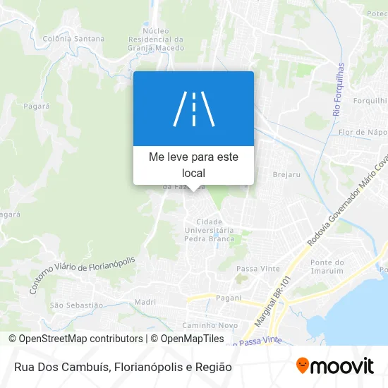 Rua Dos Cambuís mapa