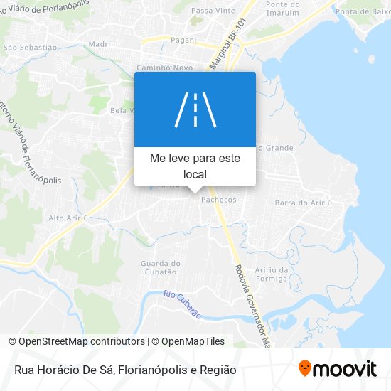 Rua Horácio De Sá mapa