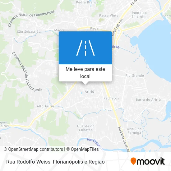 Rua Rodolfo Weiss mapa