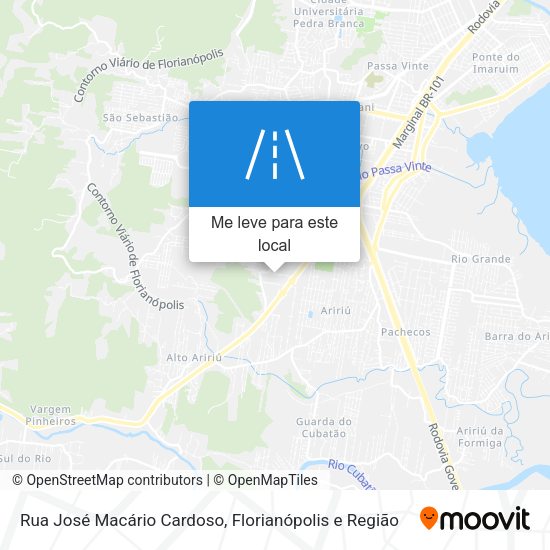 Rua José Macário Cardoso mapa