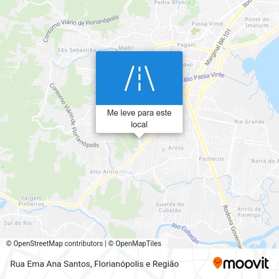 Rua Ema Ana Santos mapa