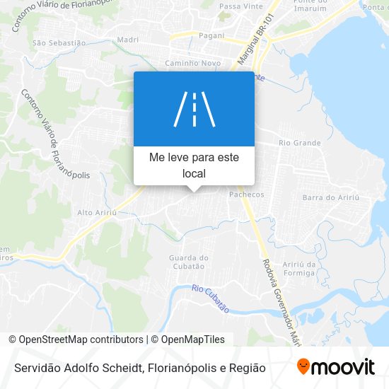 Servidão Adolfo Scheidt mapa