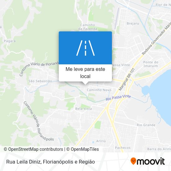 Rua Leila Diniz mapa