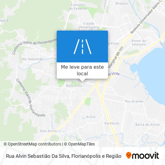 Rua Alvin Sebastião Da Silva mapa