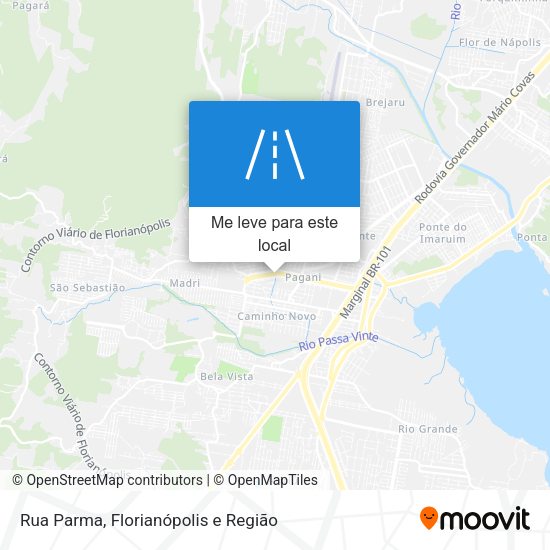 Rua Parma mapa