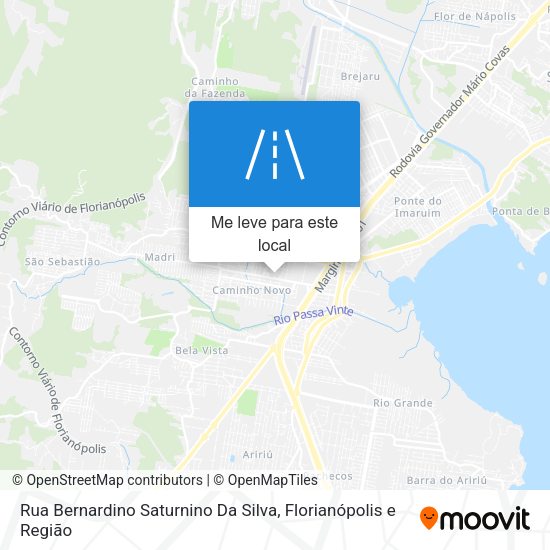 Rua Bernardino Saturnino Da Silva mapa