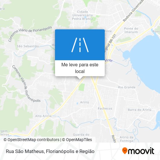 Rua São Matheus mapa