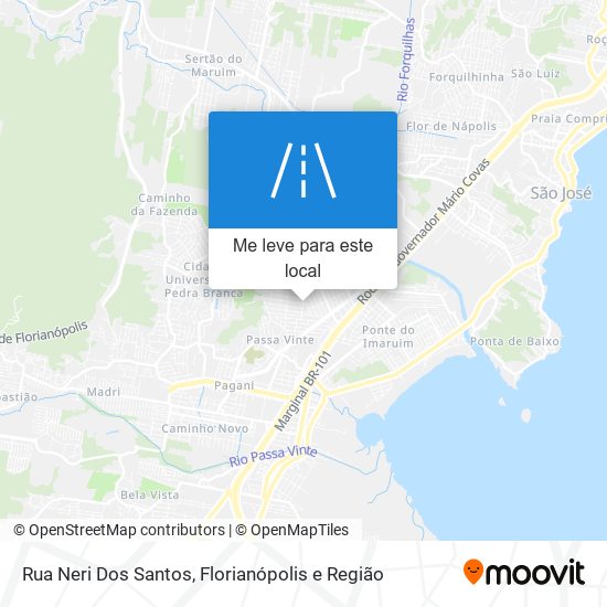 Rua Neri Dos Santos mapa