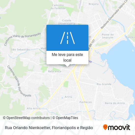 Rua Orlando Nienkoetter mapa