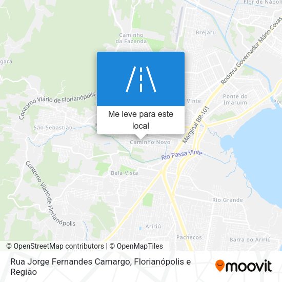 Rua Jorge Fernandes Camargo mapa