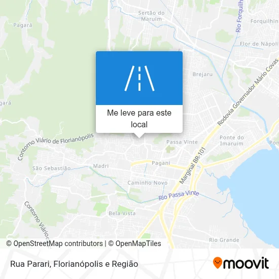 Rua Parari mapa