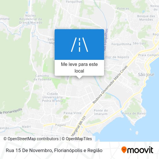 Rua 15 De Novembro mapa