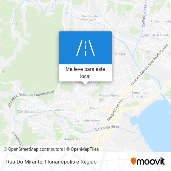 Rua Do Mirante mapa