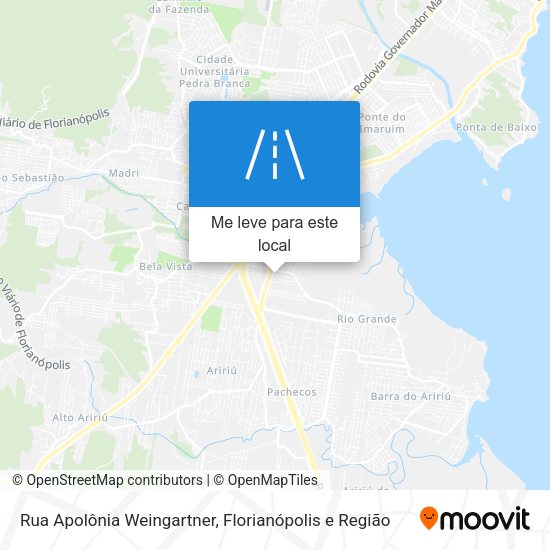Rua Apolônia Weingartner mapa