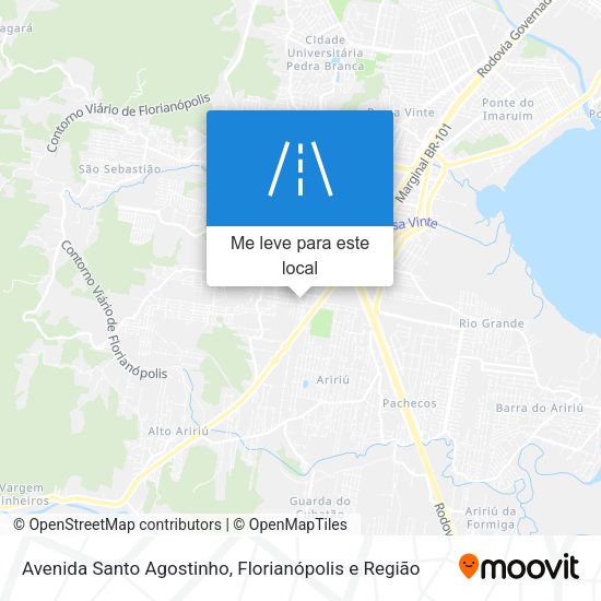 Avenida Santo Agostinho mapa