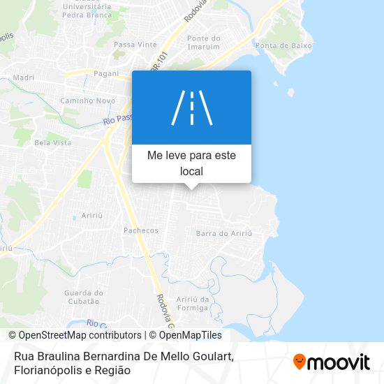 Rua Braulina Bernardina De Mello Goulart mapa