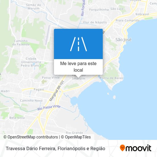 Travessa Dário Ferreira mapa