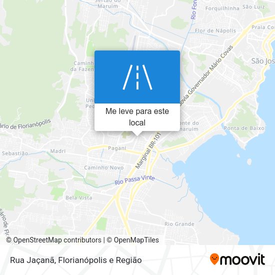 Rua Jaçanã mapa
