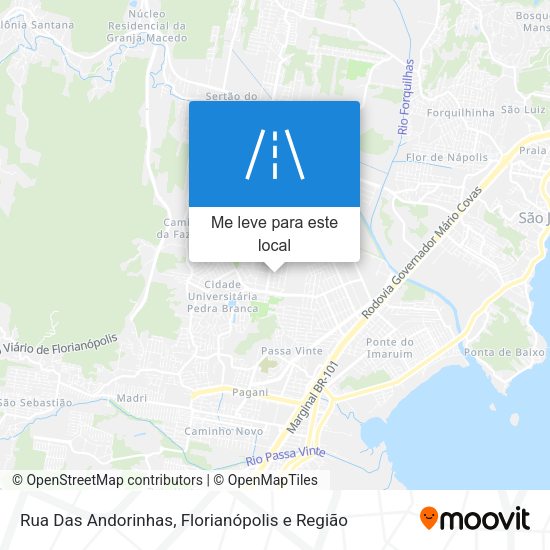 Rua Das Andorinhas mapa