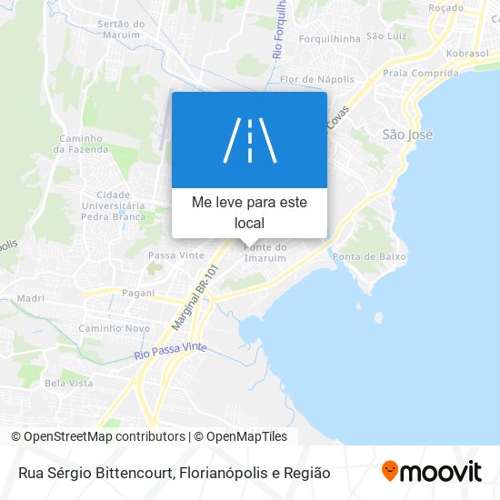 Rua Sérgio Bittencourt mapa